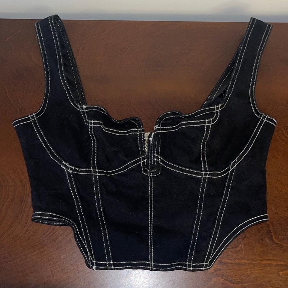 Black corset top